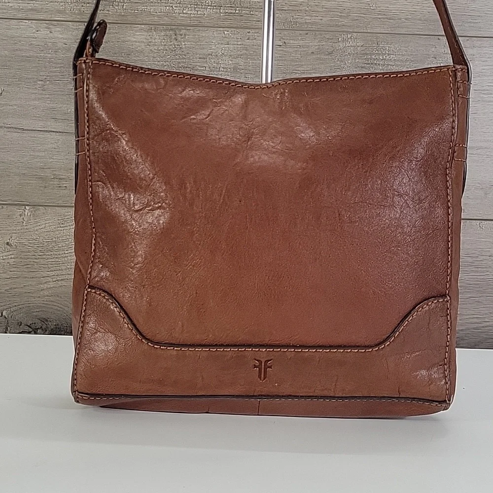Frye Classic Brown Leather Crossbody Bag